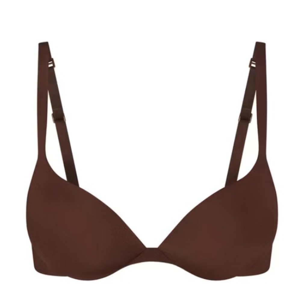 Skims Ultimate Push Up Plunge Bra Cocoa Brown BR-UWR-1881 32B
